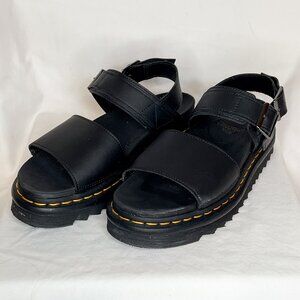 Doc Martens Voss Leather Platform Sandal, women's size 8, black